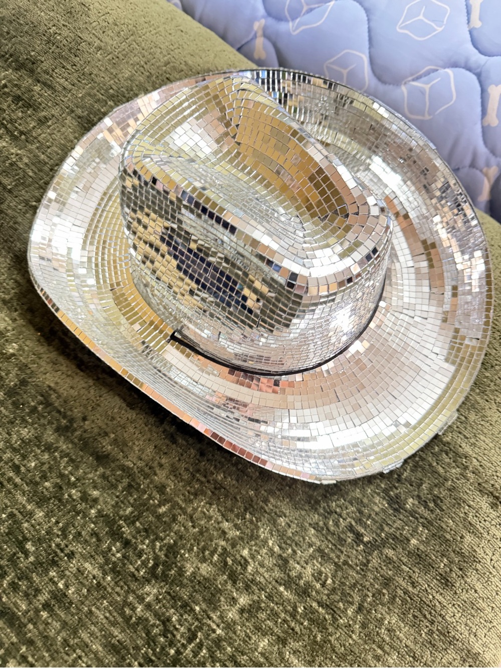 Beyoncé tour Silver Sequin Disco Fedora Hat - Party Headwear
